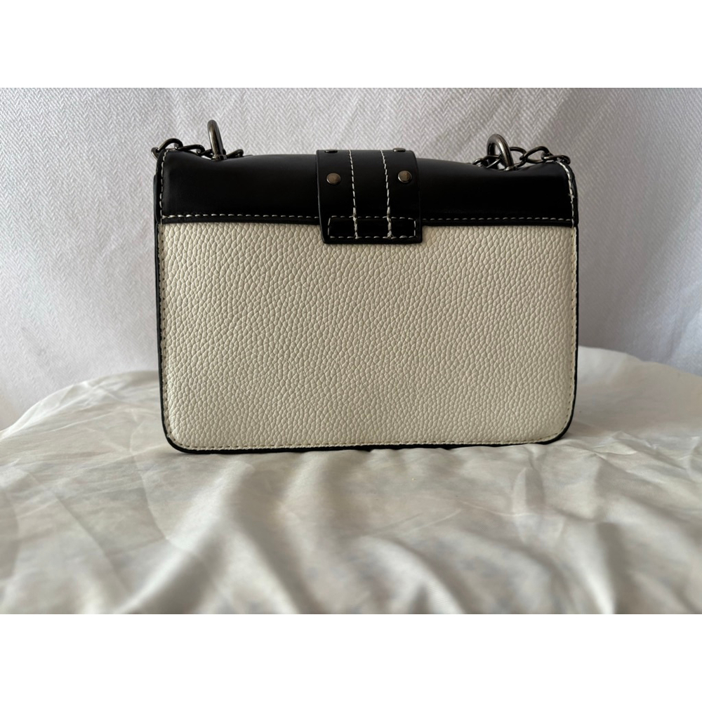 Women's Unbranded White Black Crossbody Mini Bag One Size - Picture 2 of 4